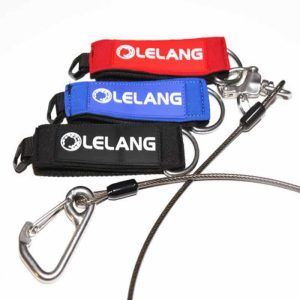 YIWEOG Duiken Lanyard Touw Freediving Lijn Kabel met Polsband Karabijnhaak voor Duiken Snorkelen Onderwater Sport